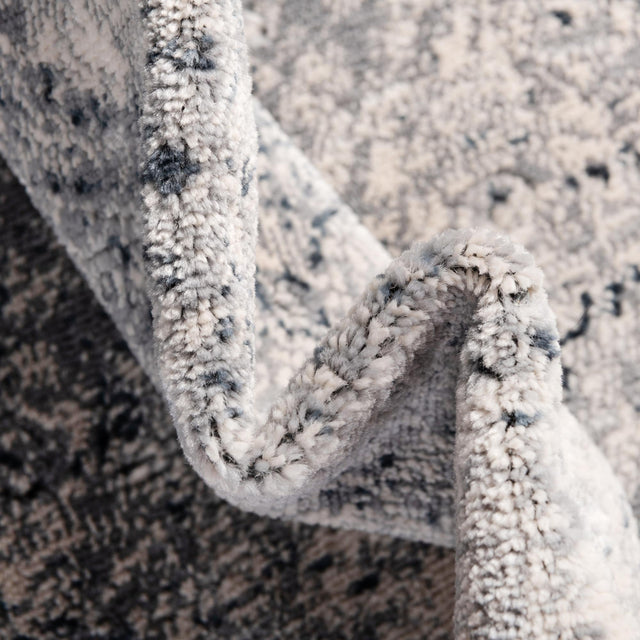 Dark Blue 7' 1 x 7' 1 Chateau Square Area Rug 85% Polypropylene & 15% Chenille With Cotton Backing Traditional Vintage Distressed Carpet for Classical Interior Design Decorating for Sale at Rug Engine