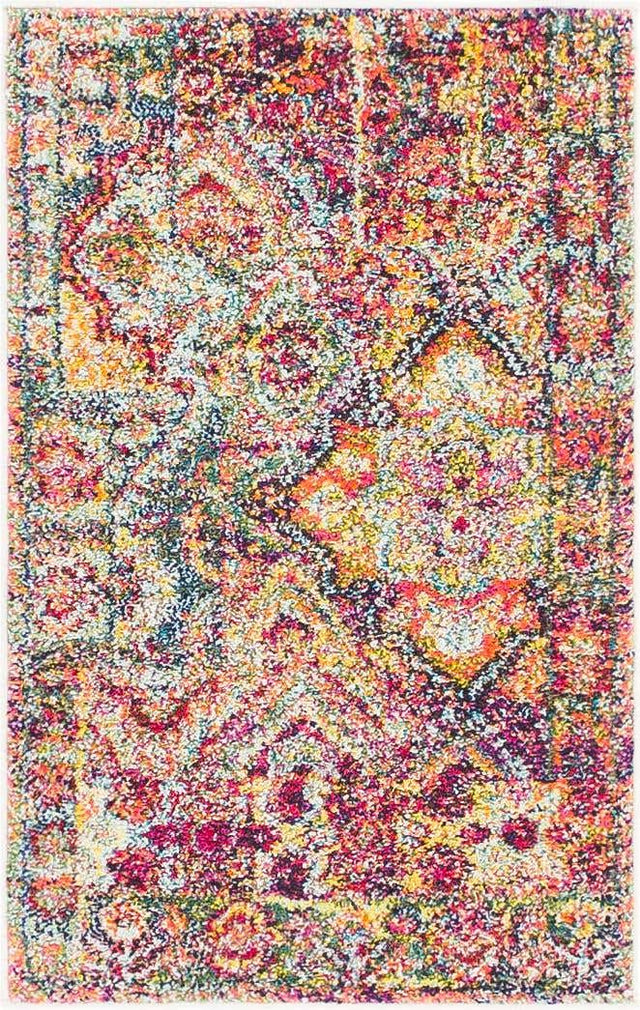 Multicolor 2' x 3' 1 Monterey Rectangle Area Rug 100% Polypropylene Colorful Easy Clean Traditional Carpet for Living Room, Bedrooms, Dining, Kitchen for Sale at Rug Engine