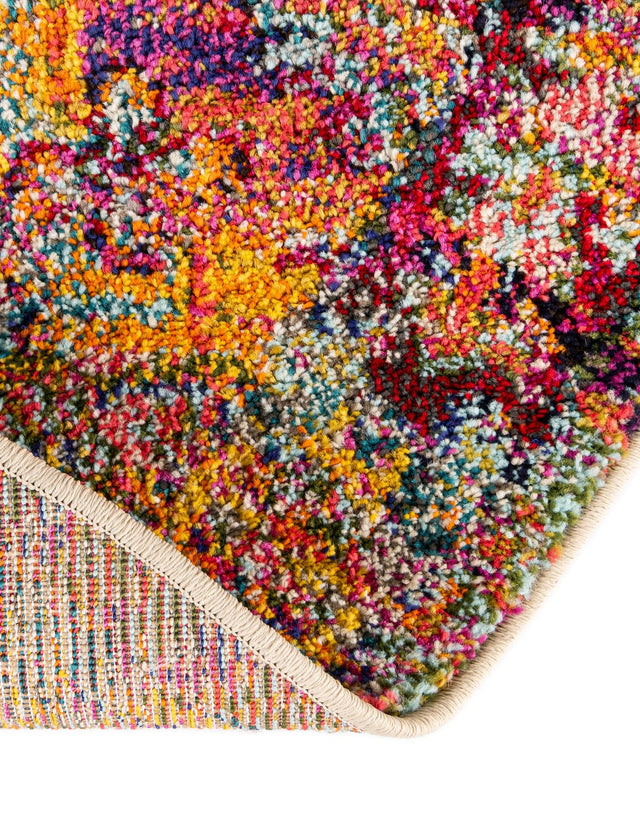 Multicolor 6' 1 x 6' 1 Monterey Round Area Rug 100% Polypropylene Colorful Easy Clean Traditional Carpet for Living Room, Bedrooms, Dining, Kitchen for Sale at Rug Engine