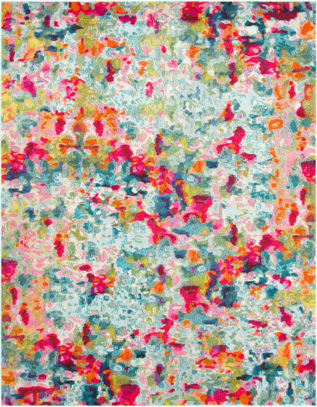 Multicolor 8' x 10' Chromatic Rectangle Area Rug 100% Polypropylene With Cotton Backing Abstract Modern Colorful Carpet Mat for Home Decor & Interior Design for Sale at Rug Engine