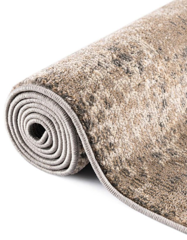 Gray 5' 1 x 8' Chromatic Rectangle Area Rug 100% Polypropylene With Cotton Backing Abstract Modern Colorful Carpet Mat for Home Decor & Interior Design for Sale at Rug Engine