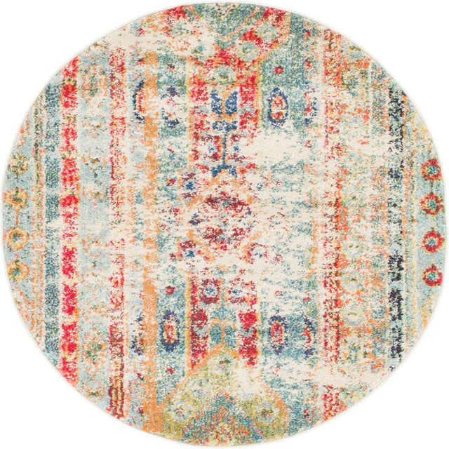 Blue 3' 3 x 3' 3 Sedona Round Area Rug