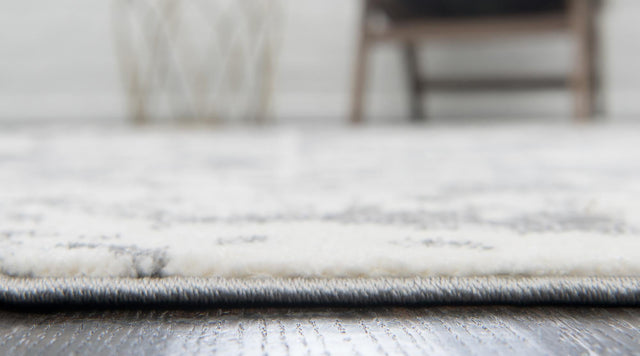 Light Gray 8' x 10' Rosso Rectangle Area Rug Vintage Distressed Faded Traditional Design Carpet for Unique Home Interior Design for Sale at Rug Engine