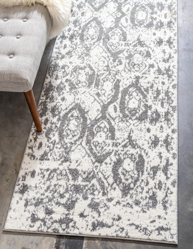 Light Gray 2' x 6' 1 Rosso Runner Area Rug Vintage Distressed Faded Traditional Design Carpet for Unique Home Interior Design for Sale at Rug Engine