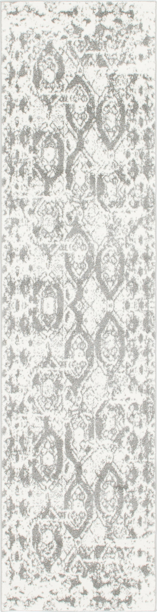 Light Gray 2' 7 x 10' Rosso Runner Area Rug Vintage Distressed Faded Traditional Design Carpet for Unique Home Interior Design for Sale at Rug Engine