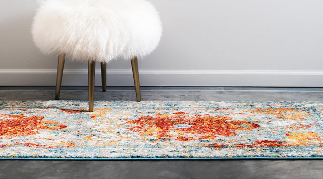 Orange 2' x 6' 1 Rosso Runner Area Rug Vintage Distressed Faded Traditional Design Carpet for Unique Home Interior Design for Sale at Rug Engine