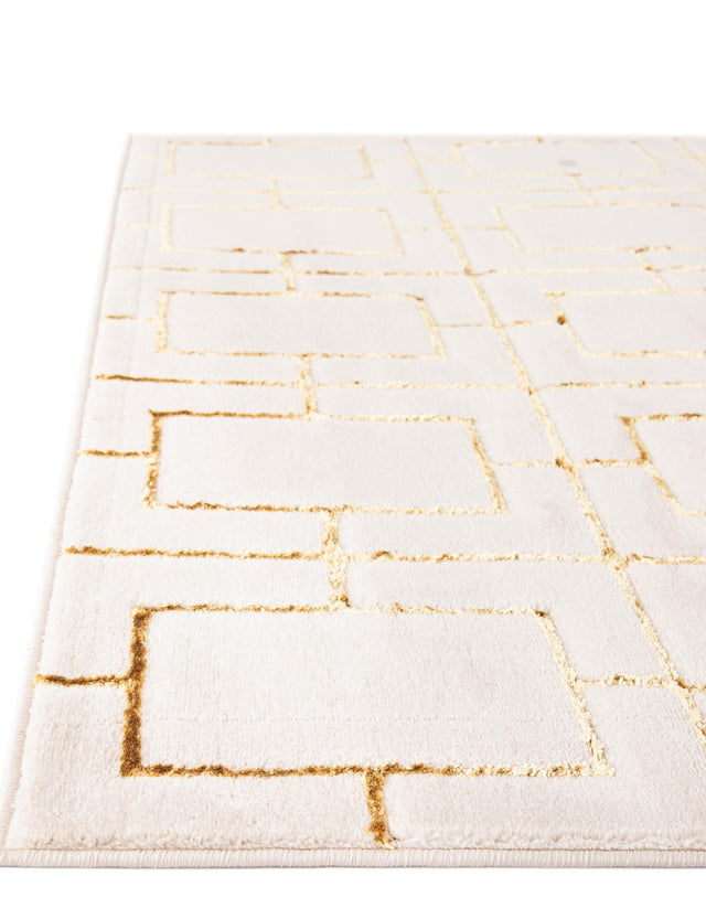 White Gold 2' x 3' 1 Marilyn Monroe Glam Rectangle Area Rug 70% Polypropylene & 30% Polyester Vivid Geometric Modern Carpet for Interior Home Decor for Sale at Rug Engine