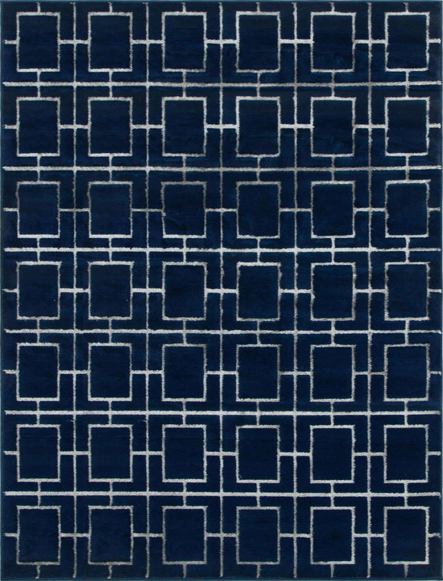 Navy Blue Silver 7' 10 x 10' Marilyn Monroe Glam Rectangle Area Rug 70% Polypropylene & 30% Polyester Vivid Geometric Modern Carpet for Interior Home Decor for Sale at Rug Engine