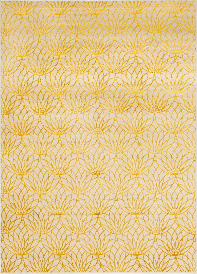 White Gold 9' x 12' Marilyn Monroe Glam Rectangle Area Rug 70% Polypropylene & 30% Polyester Vivid Geometric Modern Carpet for Interior Home Decor for Sale at Rug Engine
