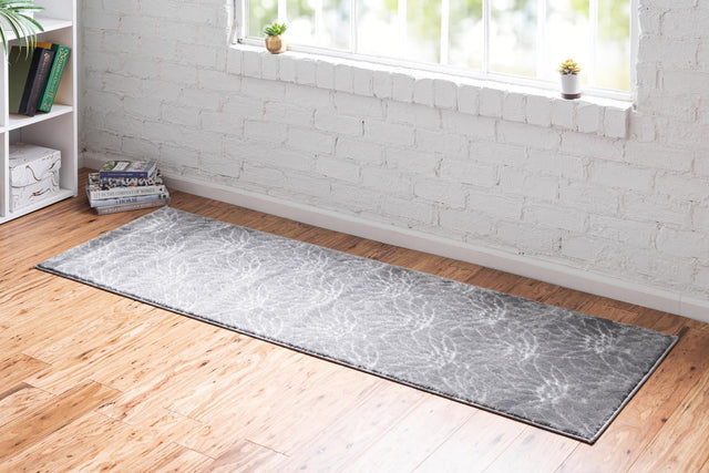 Gray Silver 2' x 10' Marilyn Monroe Glam Runner Area Rug 70% Polypropylene & 30% Polyester Vivid Geometric Modern Carpet for Interior Home Decor for Sale at Rug Engine