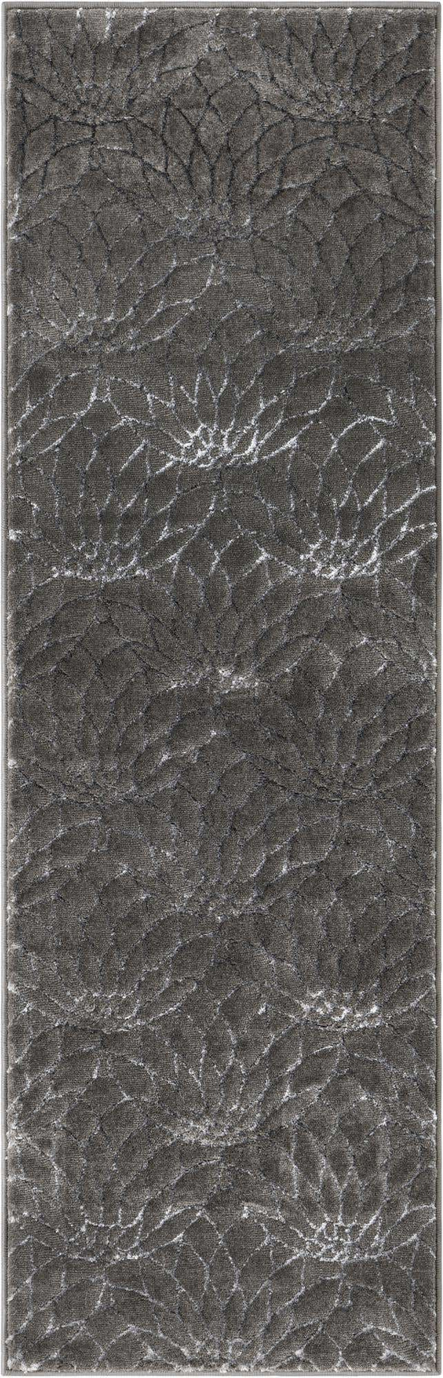 Gray Silver 2' x 6' 1 Marilyn Monroe Glam Runner Area Rug 70% Polypropylene & 30% Polyester Vivid Geometric Modern Carpet for Interior Home Decor for Sale at Rug Engine
