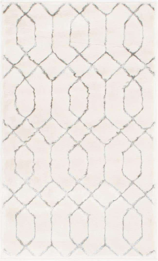 White Silver 2' x 3' 1 Marilyn Monroe Glam Rectangle Area Rug 70% Polypropylene & 30% Polyester Vivid Geometric Modern Carpet for Interior Home Decor for Sale at Rug Engine