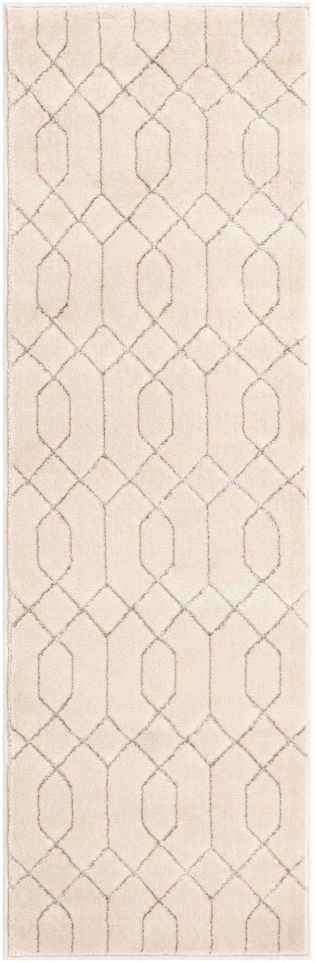 White Silver 2' x 6' 1 Marilyn Monroe Glam Runner Area Rug 70% Polypropylene & 30% Polyester Vivid Geometric Modern Carpet for Interior Home Decor for Sale at Rug Engine