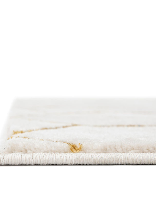 White Gold 4' 1 x 6' 1 Marilyn Monroe Glam Rectangle Area Rug 70% Polypropylene & 30% Polyester Vivid Geometric Modern Carpet for Interior Home Decor for Sale at Rug Engine