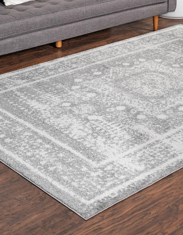 Gray 2' x 3' 1 Rosso Rectangle Area Rug Vintage Distressed Faded Traditional Design Carpet for Unique Home Interior Design for Sale at Rug Engine
