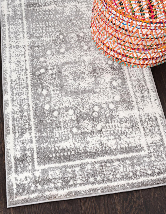 Gray 2' x 6' 1 Rosso Runner Area Rug Vintage Distressed Faded Traditional Design Carpet for Unique Home Interior Design for Sale at Rug Engine