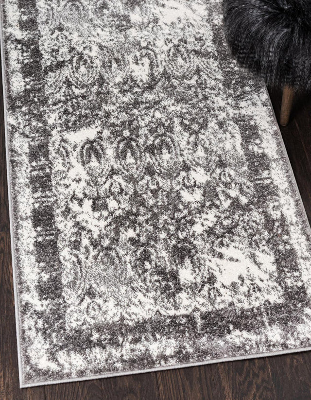 Gray 2' 7 x 10' Rosso Runner Area Rug Vintage Distressed Faded Traditional Design Carpet for Unique Home Interior Design for Sale at Rug Engine