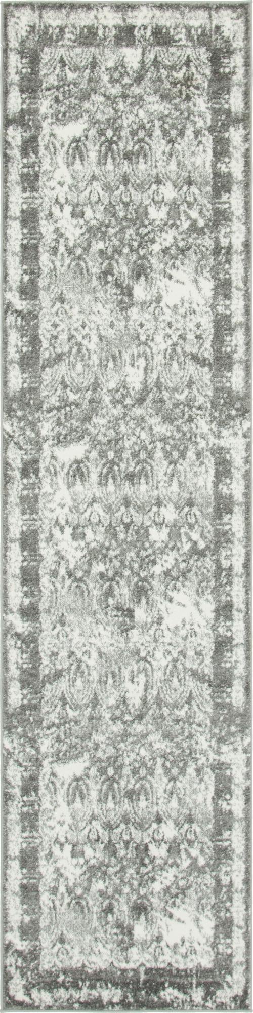 Gray 2' 7 x 10' Rosso Runner Area Rug Vintage Distressed Faded Traditional Design Carpet for Unique Home Interior Design for Sale at Rug Engine