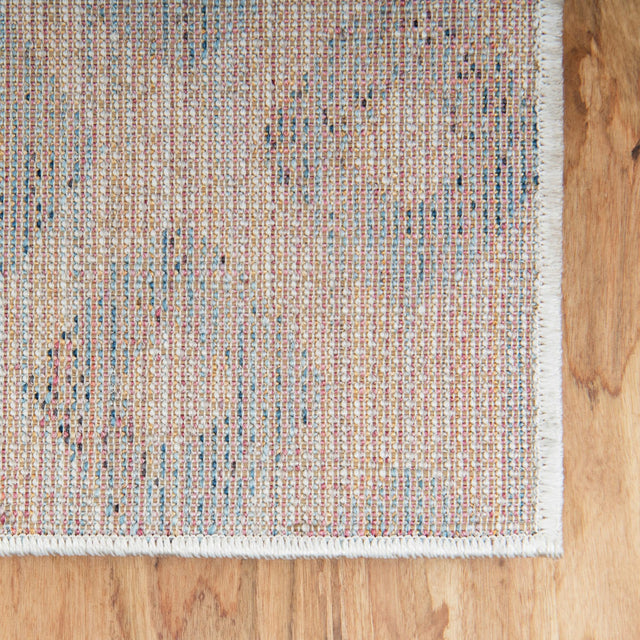 Multicolor 8' x 8' Rainbow Square Area Rug Colorful Modern Unique Carpet for Living Rooms, Dining, Bedrooms, Office, Dorms for Sale at Rug Engine