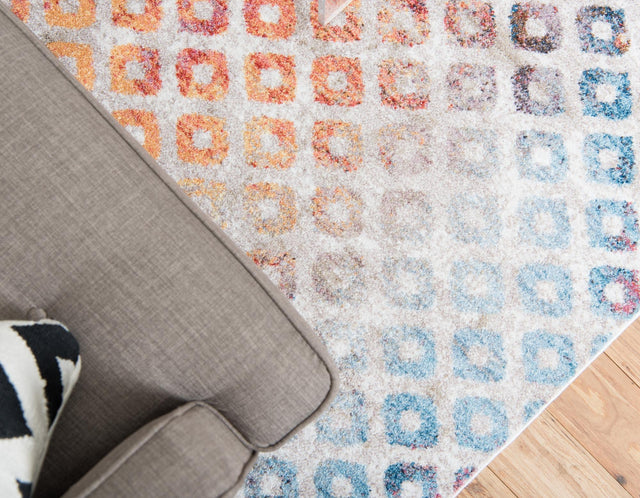 Multicolor 2' x 6' 1 Rainbow Runner Area Rug Colorful Modern Unique Carpet for Living Rooms, Dining, Bedrooms, Office, Dorms for Sale at Rug Engine