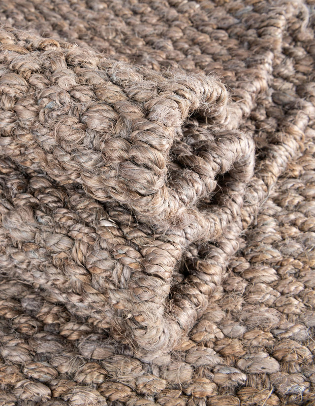 Gray 3' 1 x 5' 1 Chunky Jute Rectangle Area Rug 100% All Natural Jute Sustainable Eco-Friendly Carpet Mat for Natural Interior Design Homes for Sale at Rug Engine