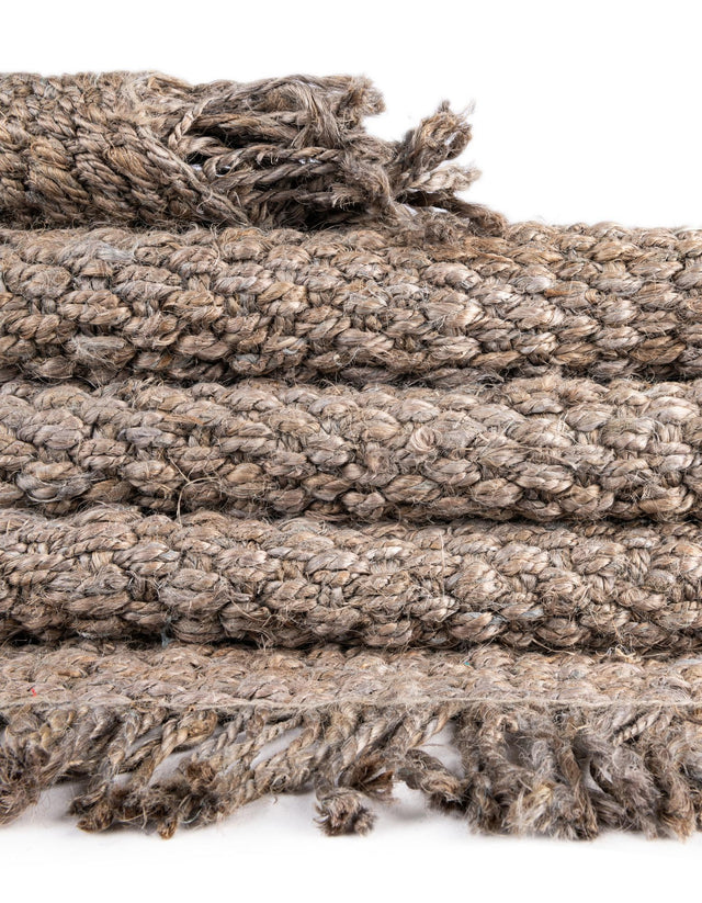 Gray 2' x 3' 1 Chunky Jute Rectangle Area Rug 100% All Natural Jute Sustainable Eco-Friendly Carpet Mat for Natural Interior Design Homes for Sale at Rug Engine