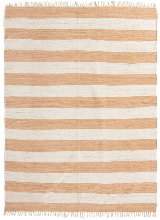 Beige 9' x 12' 2 Chindi Rag Rectangle Area Rug 100% Cotton All Natural Eco-Friendly Carpet Mat Decor for Homes for Sale at Rug Engine