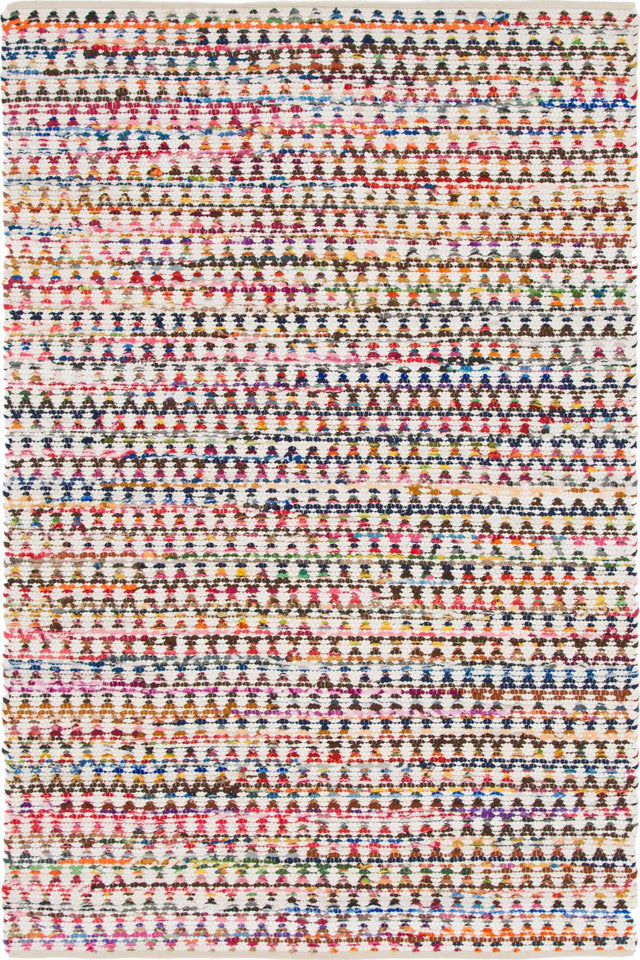 Multicolor 6' 1 x 9' Braided Chindi Rectangle Area Rug 100% Cotton Hand Braided Natural Eco-Friendly Boho Style Modern Carpet for Living Rooms Dining Office Dorm for Sale at Rug Engine