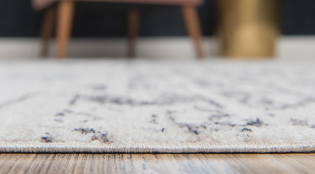 Ivory 2' 2 x 3' 1 Basilica Rectangle Area Rug 100% Polyester With Jute Backing Colorful Distressed Vintage Modern Carpet for Dorm Room Living Dining Office Decor Easy to Clean Rustic Interior Design for Sale at Rug Engine