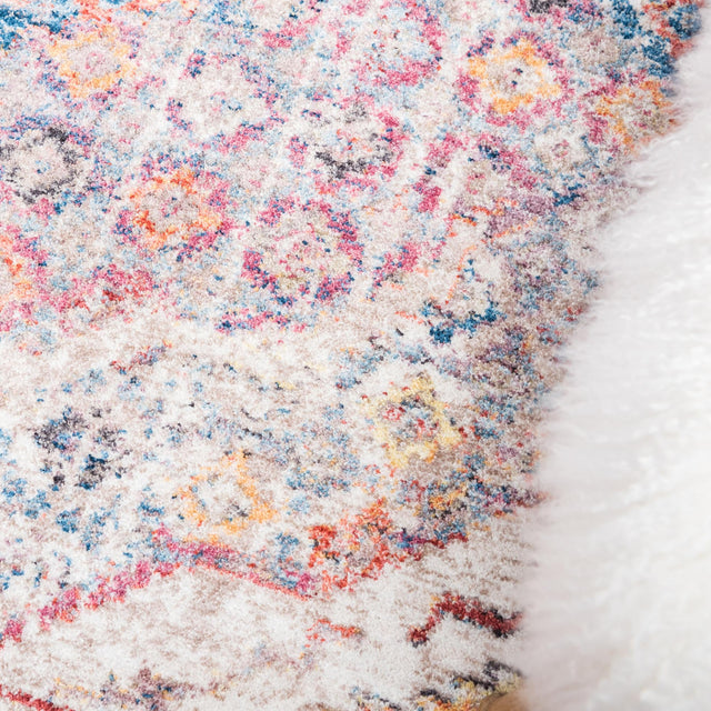 Multicolor 3' 3 x 5' 3 Brighton Rectangle Area Rug 100% Polyester With Jute Backing Vintage Distressed Colorful Traditional Carpet for Interior Room Design for Sale at Rug Engine