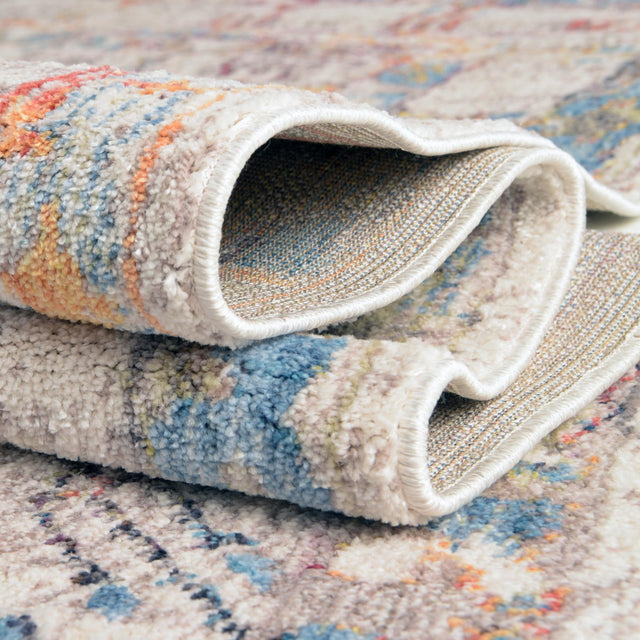 Multicolor 2' 2 x 3' 1 Brighton Rectangle Area Rug 100% Polyester With Jute Backing Vintage Distressed Colorful Traditional Carpet for Interior Room Design for Sale at Rug Engine