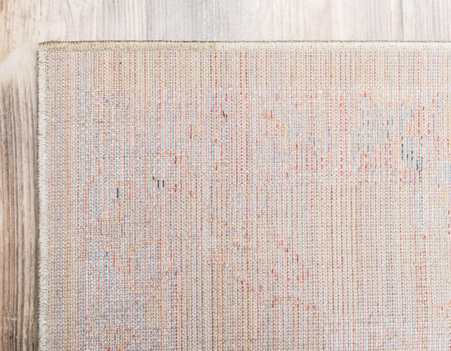 Light Green 2' 7 x 8' 2 Brighton Runner Area Rug 100% Polyester With Jute Backing Vintage Distressed Colorful Traditional Carpet for Interior Room Design for Sale at Rug Engine