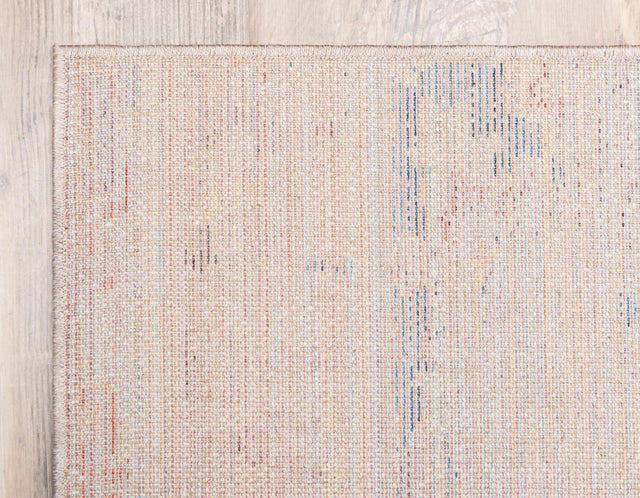 Blue 5' 1 x 8' Basilica Rectangle Area Rug 100% Polyester With Jute Backing Colorful Distressed Vintage Modern Carpet for Dorm Room Living Dining Office Decor Easy to Clean Rustic Interior Design for Sale at Rug Engine
