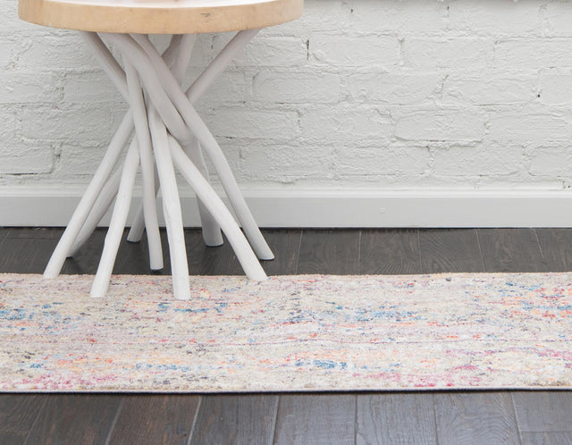 Light Green 2' 7 x 8' 2 Basilica Runner Area Rug 100% Polyester With Jute Backing Colorful Distressed Vintage Modern Carpet for Dorm Room Living Dining Office Decor Easy to Clean Rustic Interior Design for Sale at Rug Engine