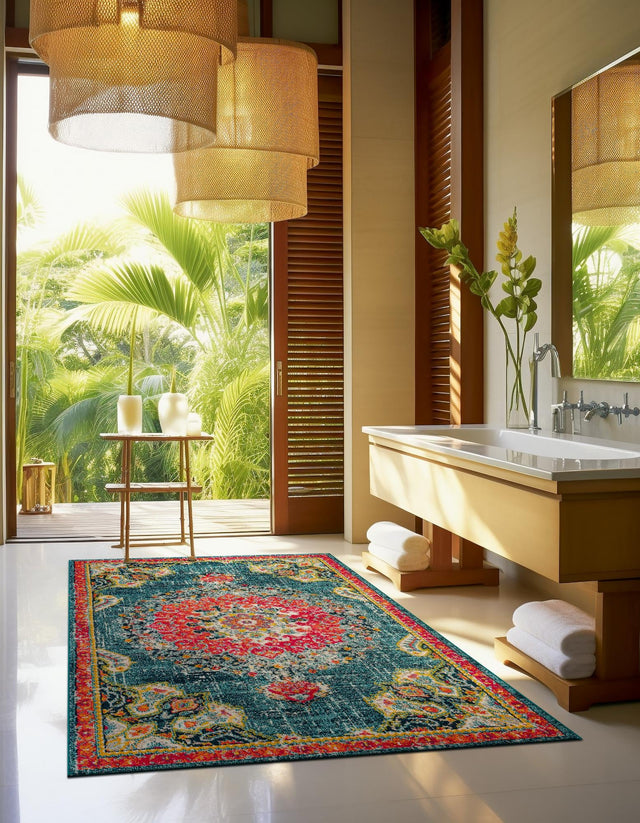 Blue 3' 1 x 5' 3 Penrose Rectangle Area Rug