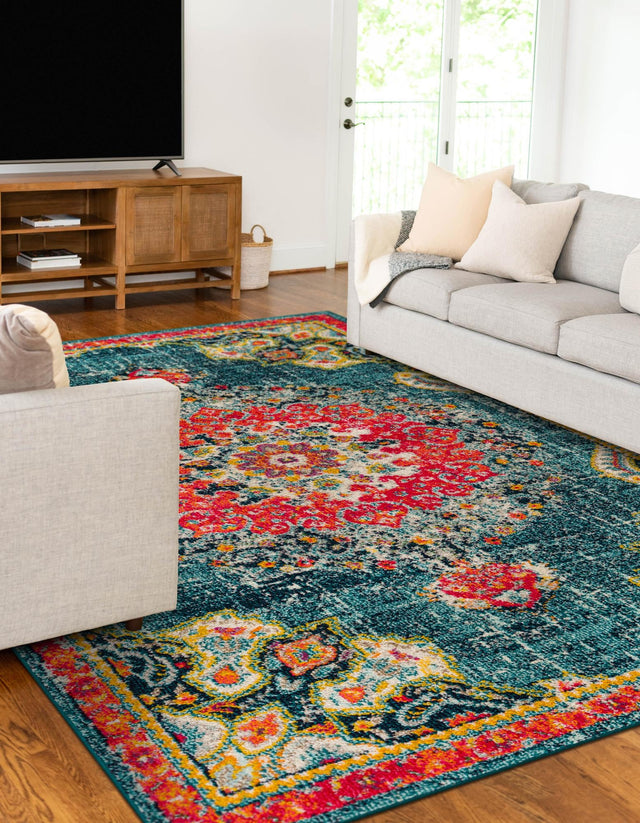 Blue 6' 1 x 9' Penrose Rectangle Area Rug