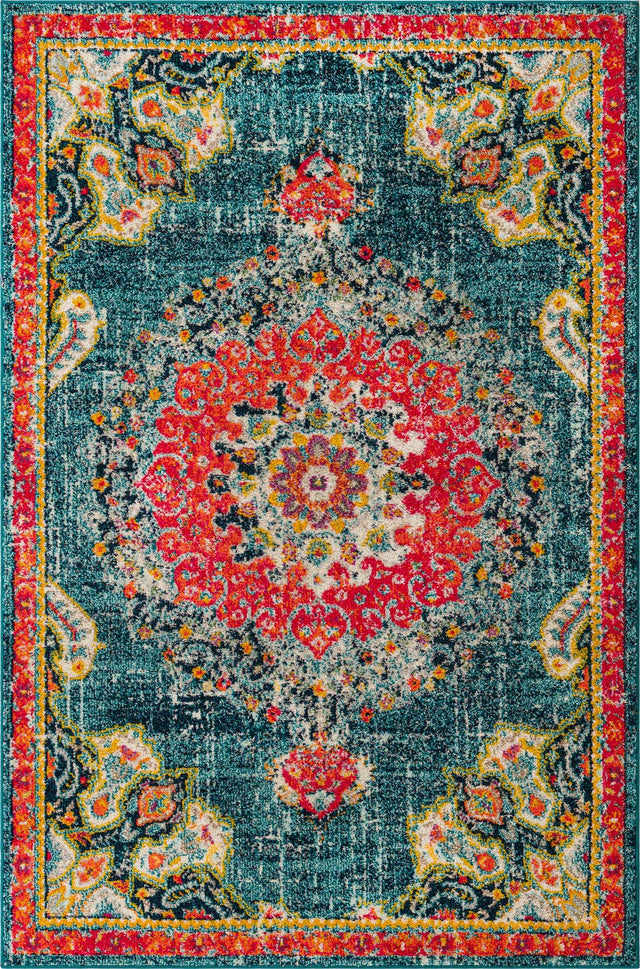 Blue 5' 3 x 8' Penrose Rectangle Area Rug