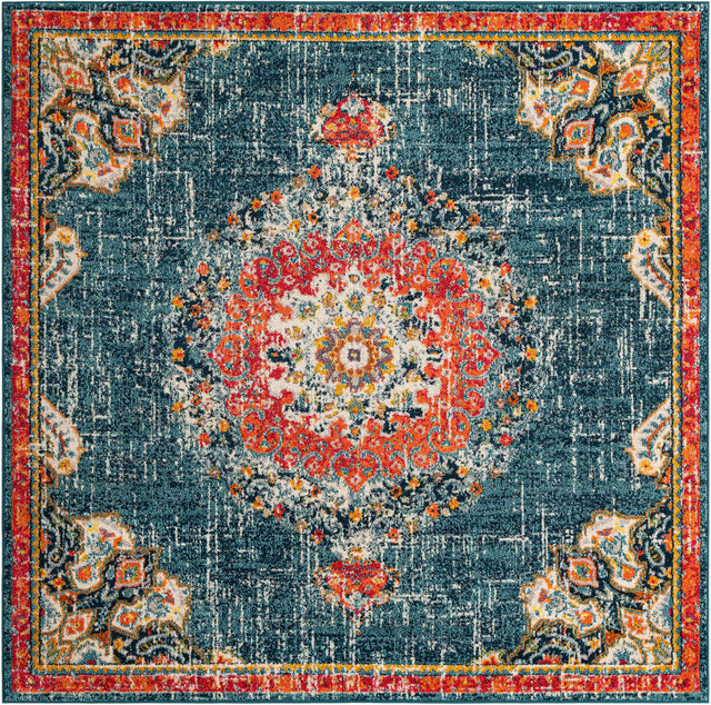 Blue 7' 10 x 7' 10 Penrose Square Area Rug
