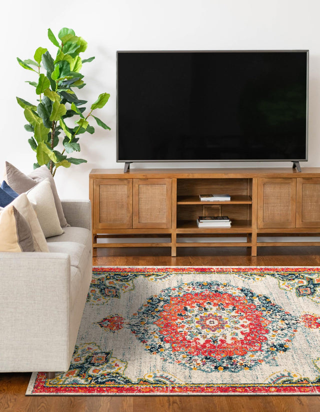 Ivory 5' 3 x 8' Penrose Rectangle Area Rug