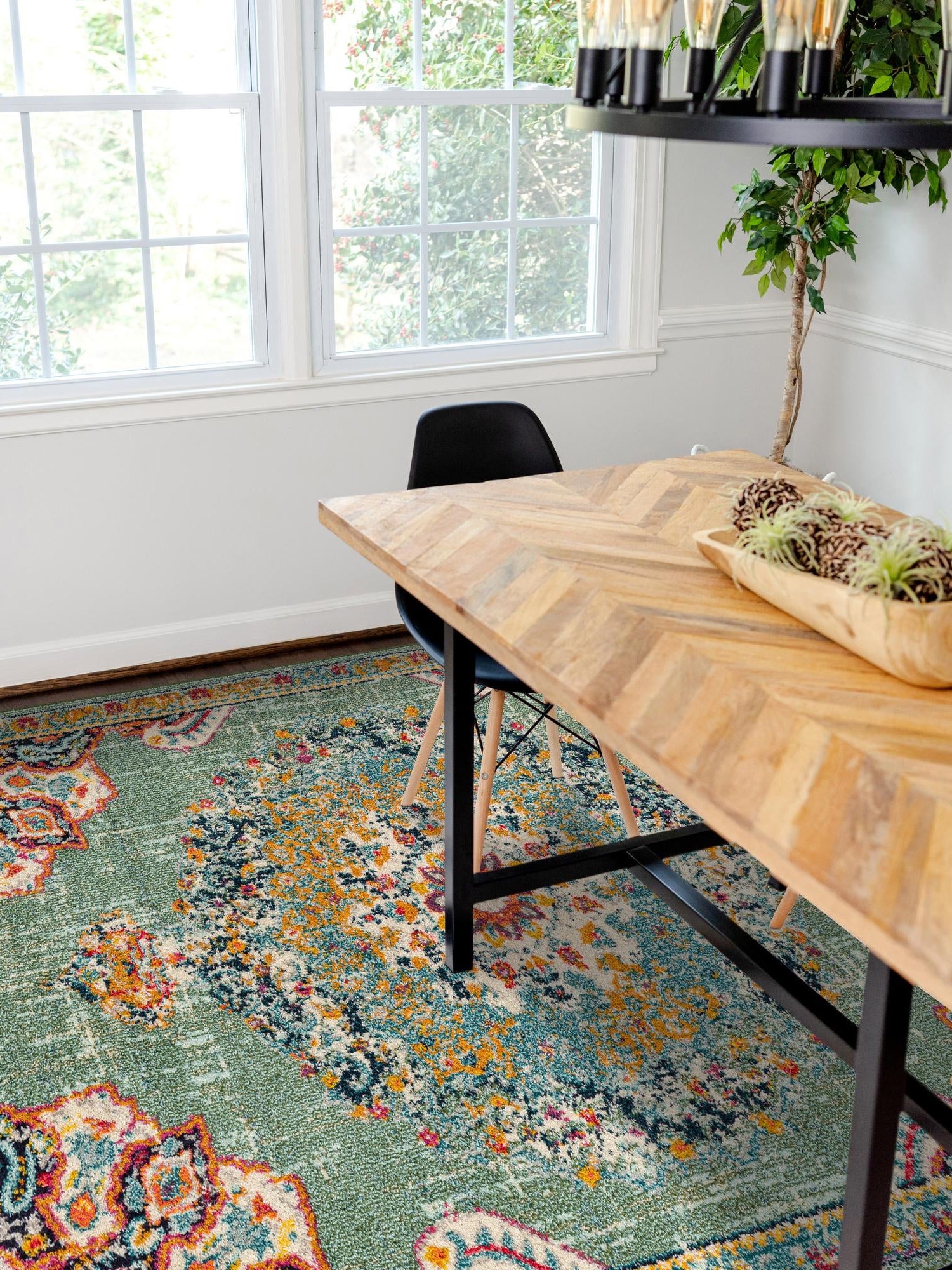 Green 6' 1 x 9' Penrose Rectangle Area Rug