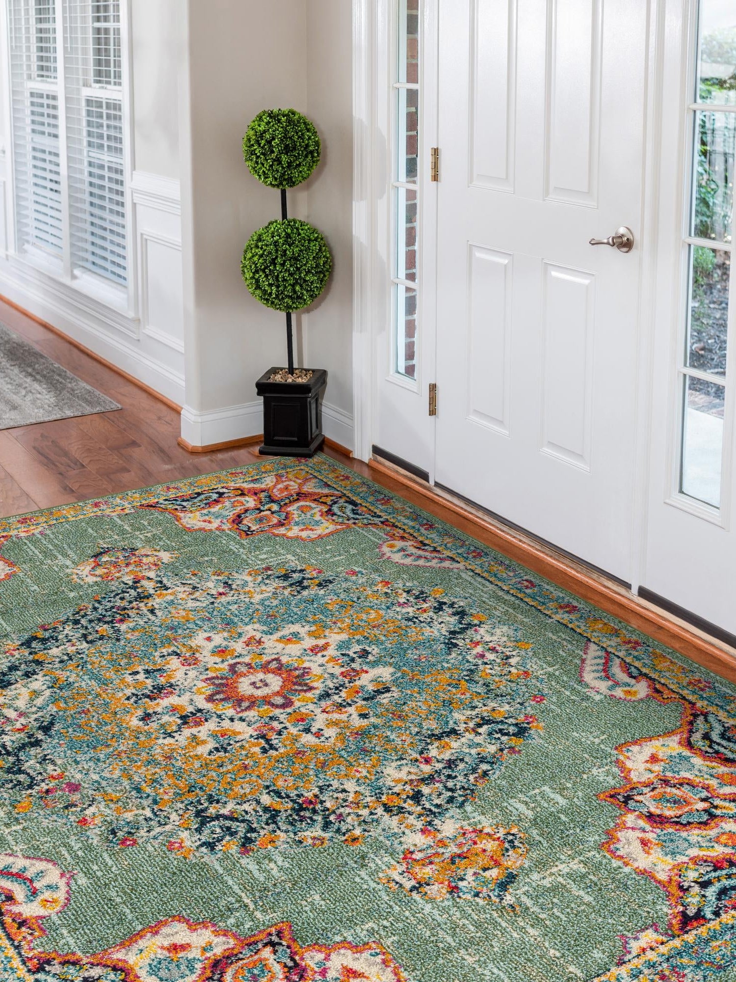 Green 6' 1 x 9' Penrose Rectangle Area Rug