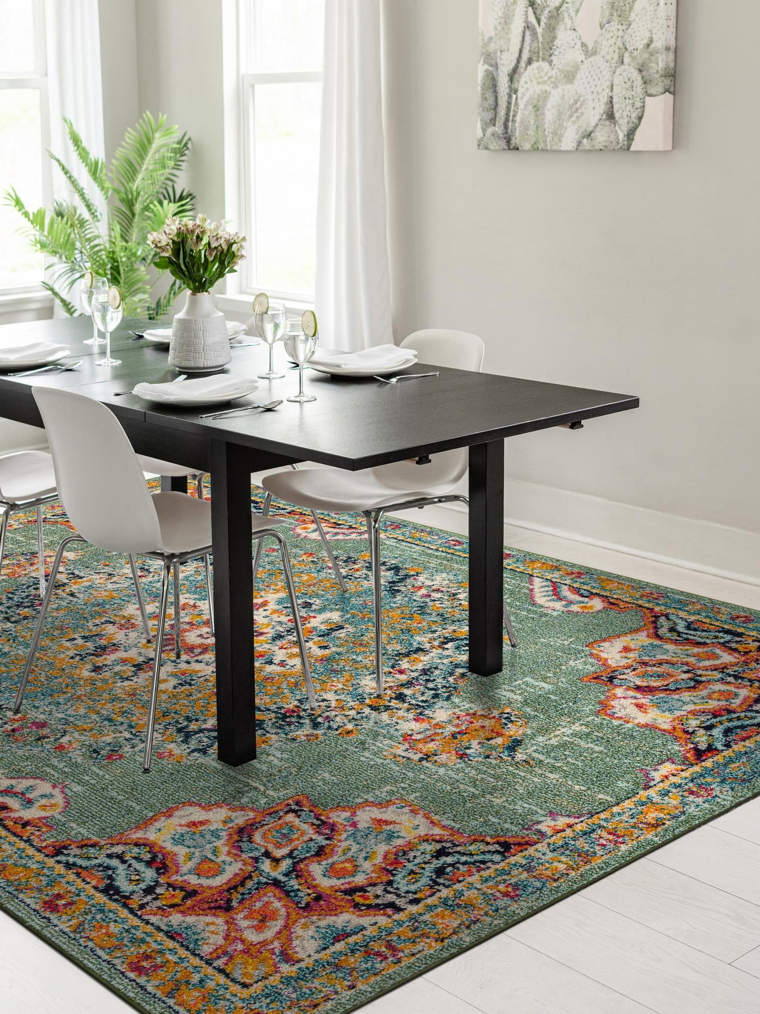 Green 6' 1 x 9' Penrose Rectangle Area Rug