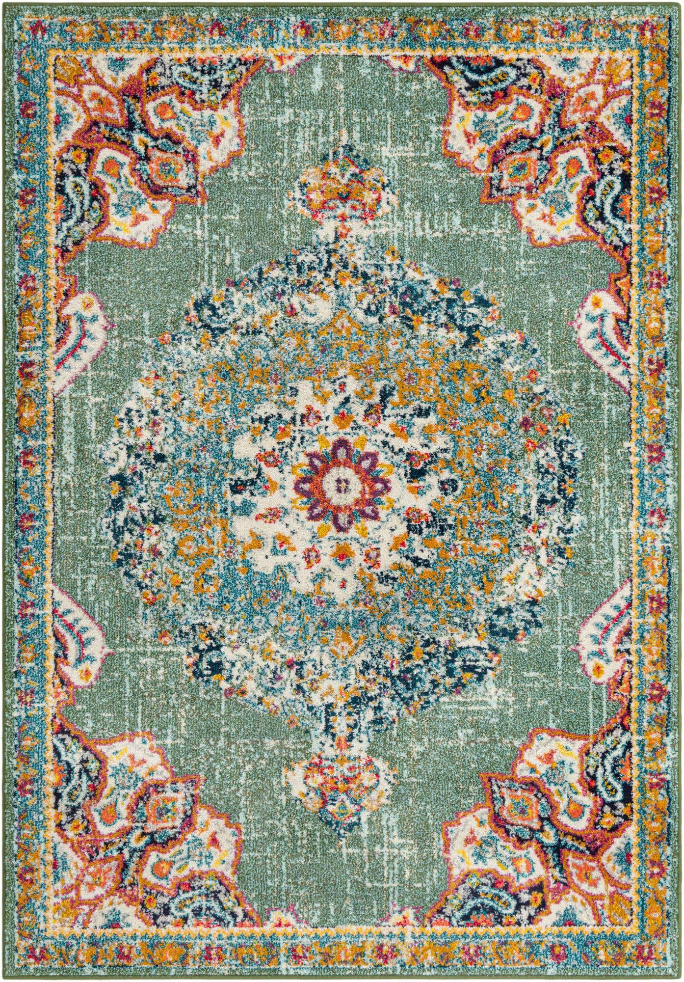 Green 5' 3 x 8' Penrose Rectangle Area Rug