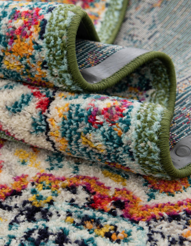 Green 10' x 10' Penrose Round Area Rug