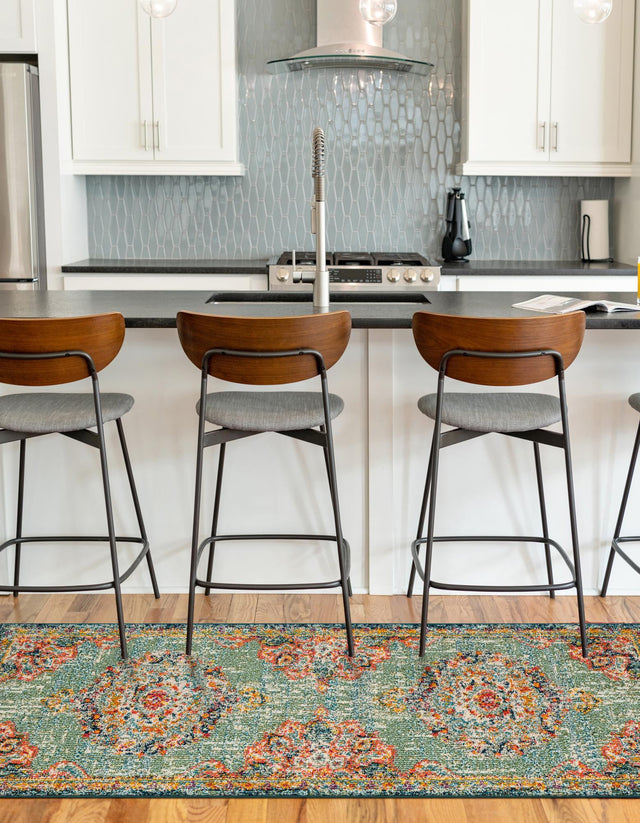 Green 2' 7 x 12' Penrose Runner Area Rug