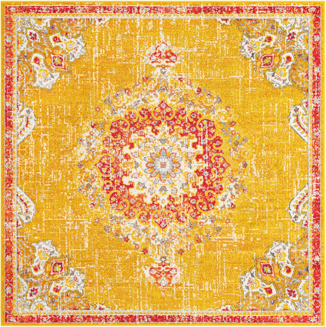 Gold 7' 10 x 7' 10 Penrose Square Area Rug