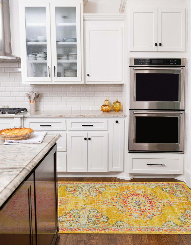 Gold 2' 7 x 10' Penrose Runner Area Rug