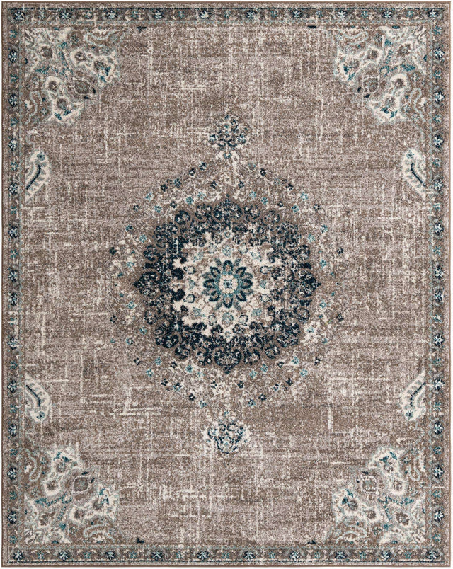 Gray 7' 10 x 10' Penrose Rectangle Area Rug