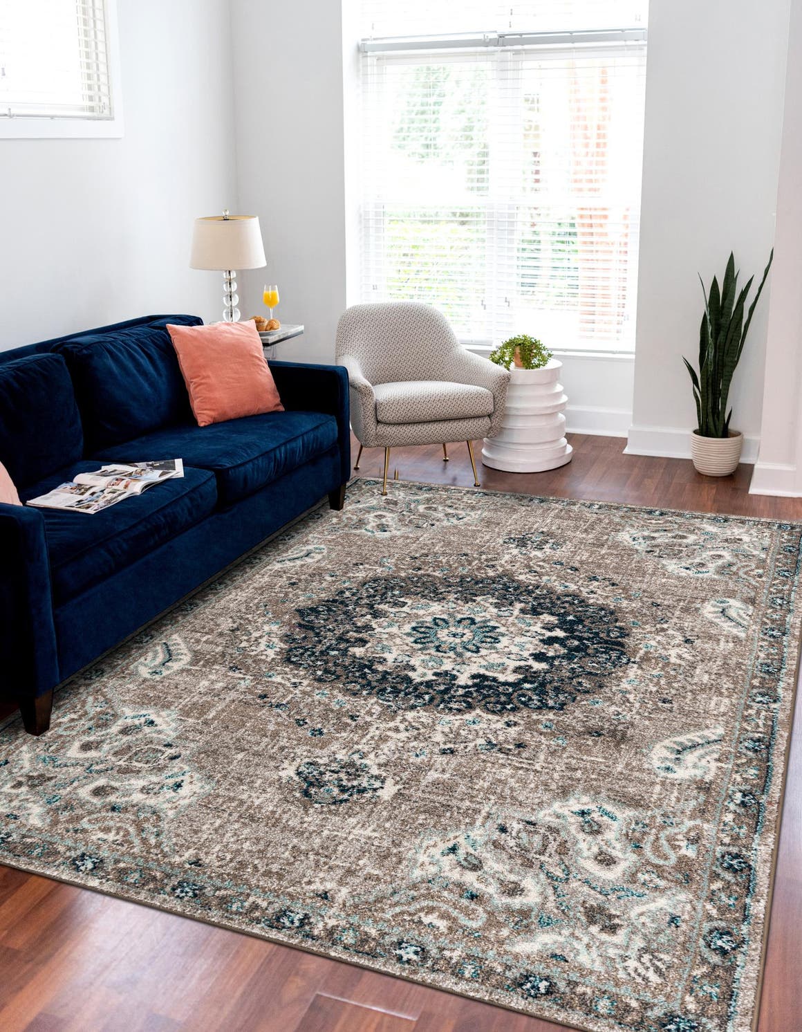 Gray 2' x 3' 1 Penrose Rectangle Area Rug