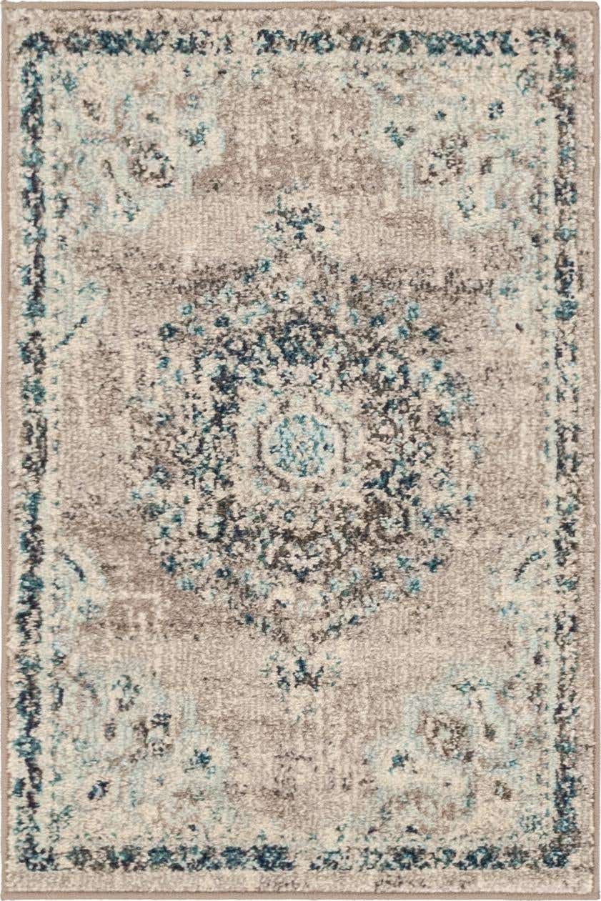 Gray 2' x 3' 1 Penrose Rectangle Area Rug